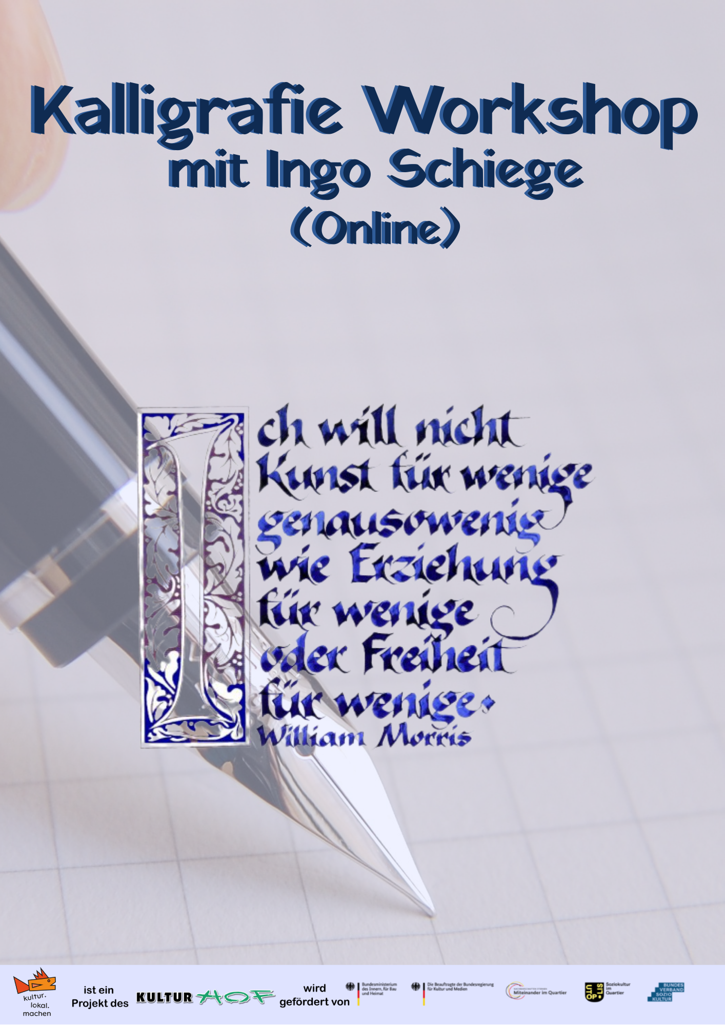 Kalligrafie mit Ingo Schiege (Online-Treffen)