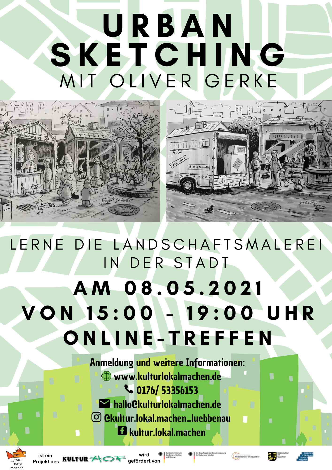 Urban Sketching mit Oliver Gerke (Online-Treffen)