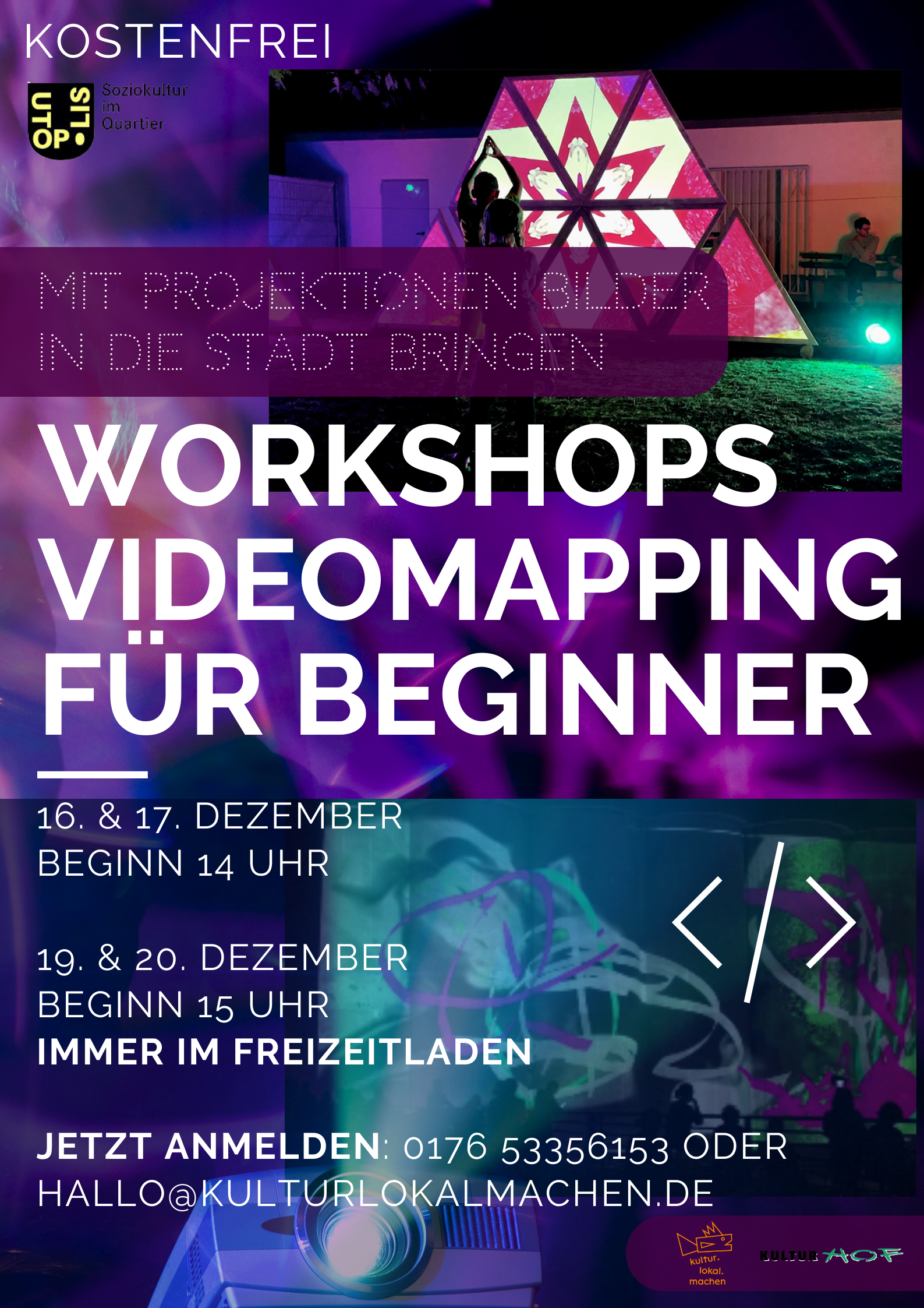 Videomapping für Beginner (Workshop Lichtprojektionen)
